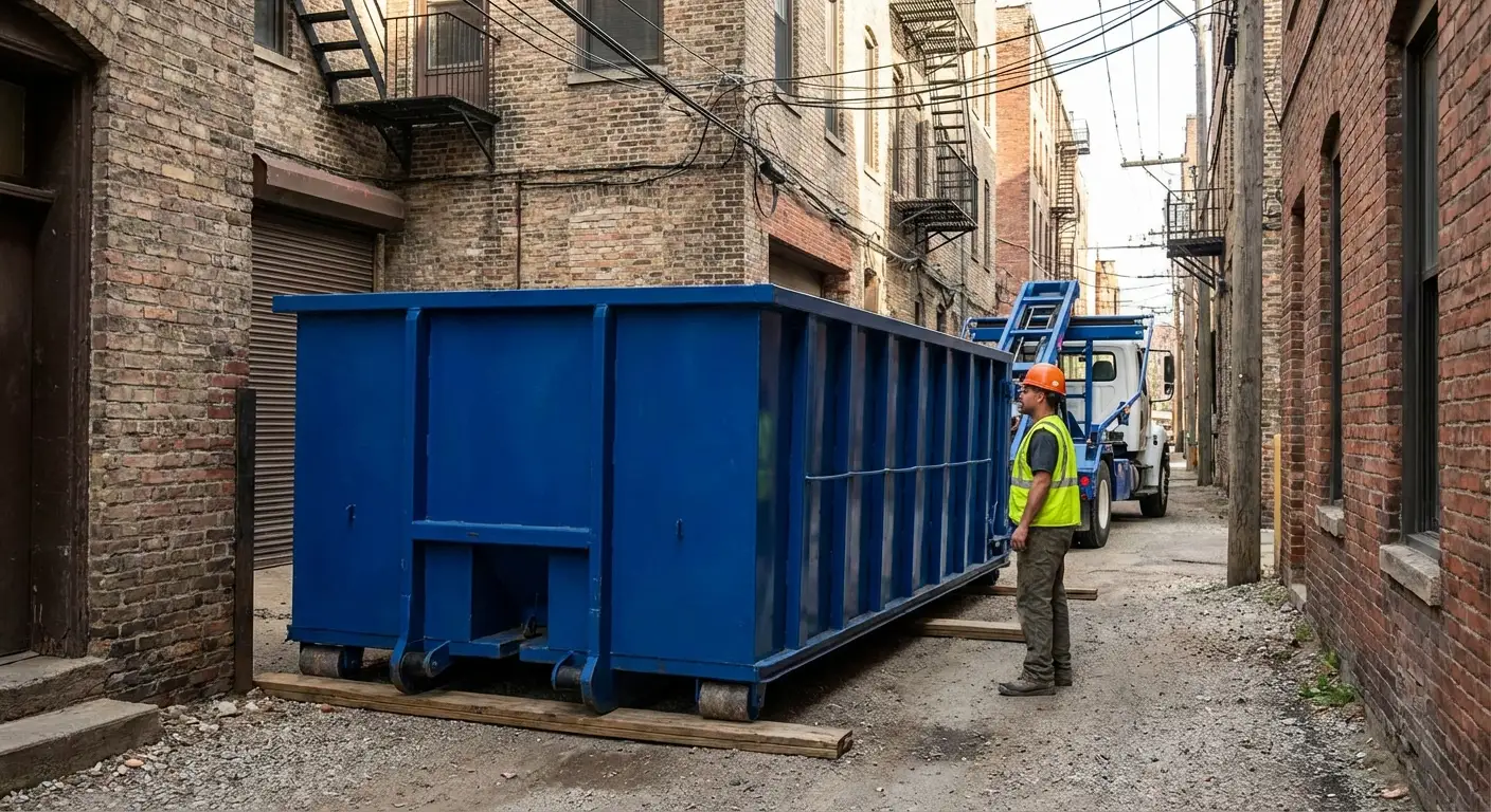 Narrow alley access challenges in Austin