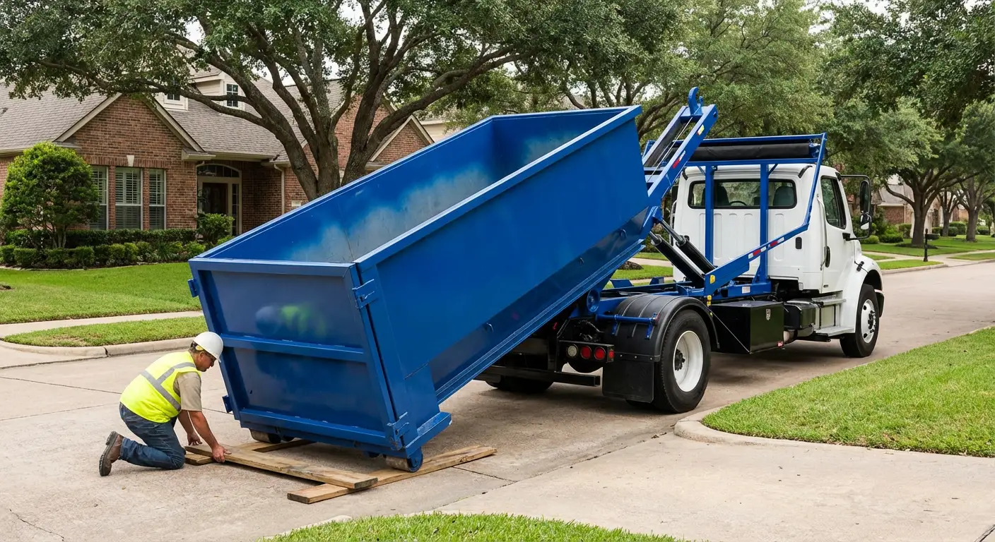 Roll-off dumpster rental services in Downtown Austin