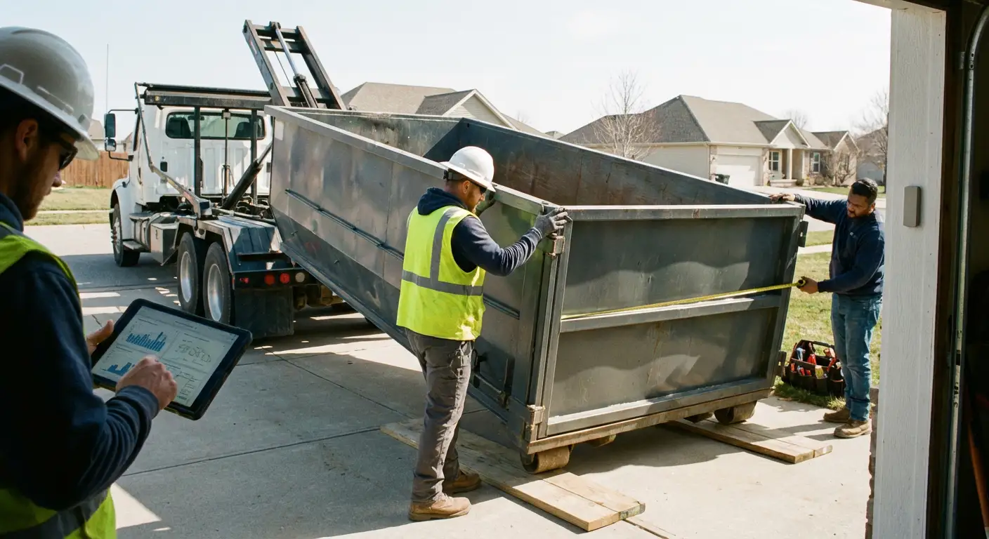 Roll-off dumpster dimensions and capacity guide in Austin, TX