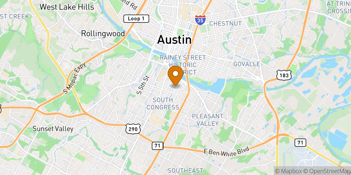 Holly neighborhood map in Austin, TX