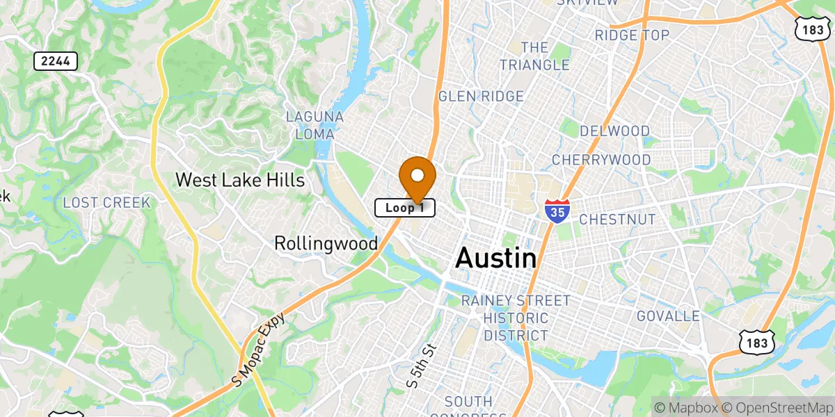 Austin neighborhood map in Austin, TX